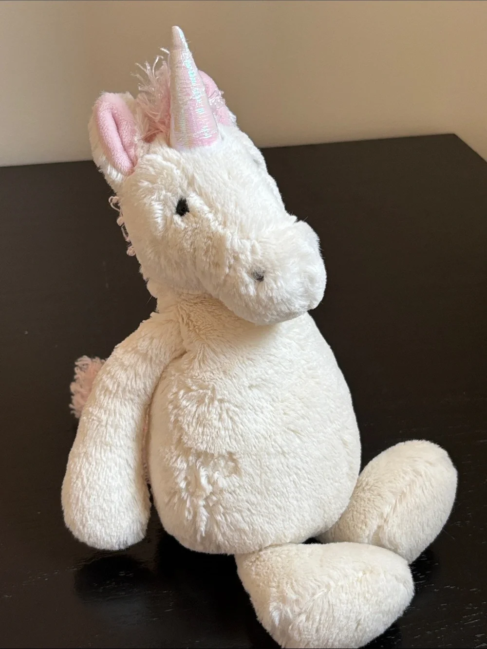 Jellycat Bashful Unicorn Pink and White Plush